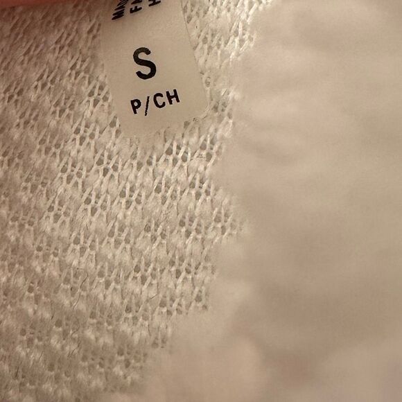 NWT DKNY Women’s White NFL Colts Fleece Cropped Hoodie Embroidered Logo - Size S - Picture 5 of 11